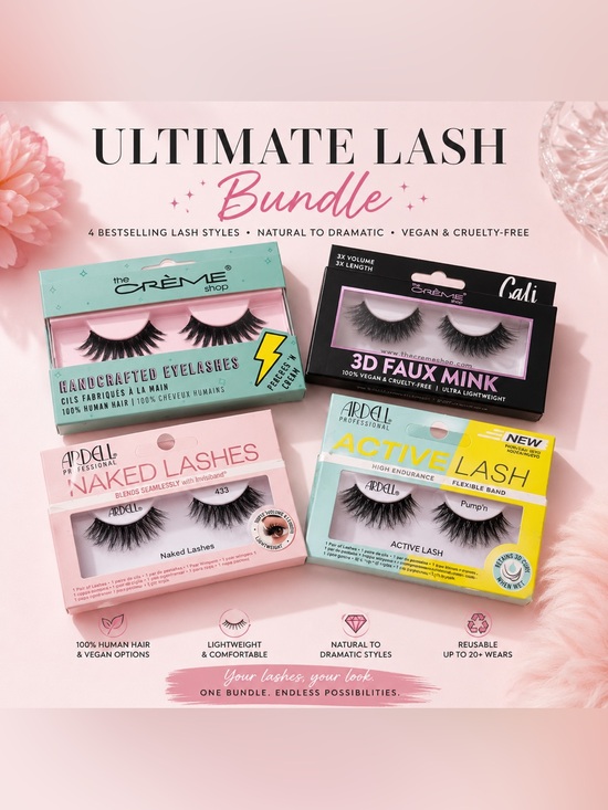 Ardell Other - Ardell & The Crème Shop False Lash Bundle – 4 Pairs Mixed Styles
